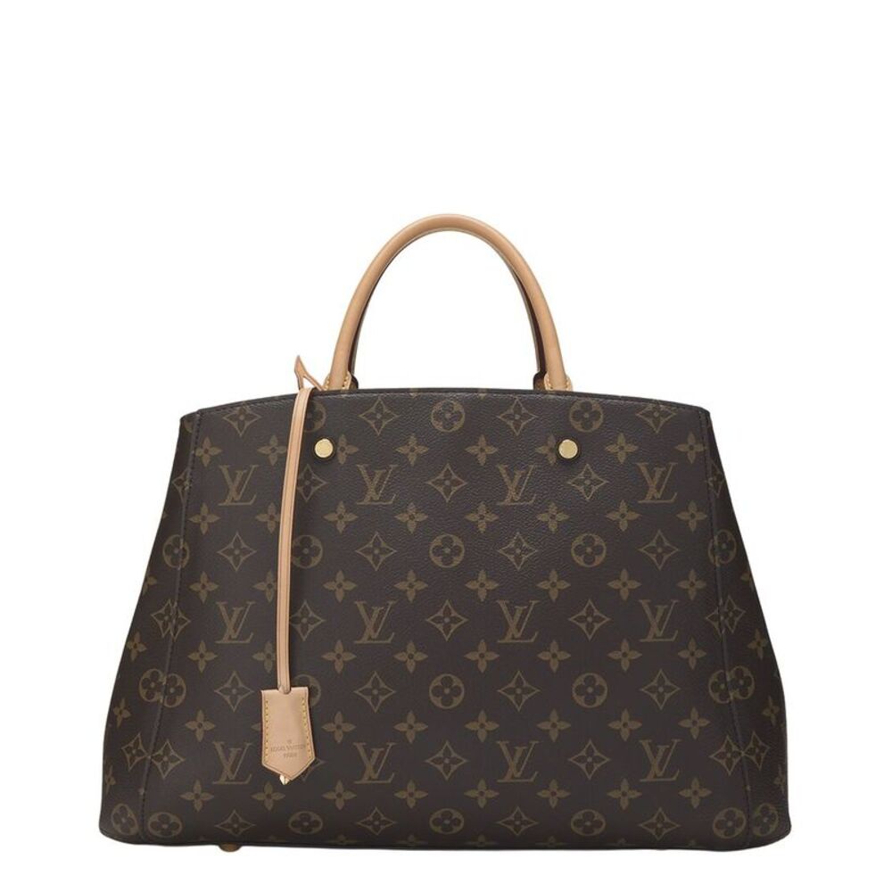 Louis Vuitton Brown Monogram Coated Canvas Montaigne Gm (Authentic Pre-Loved)